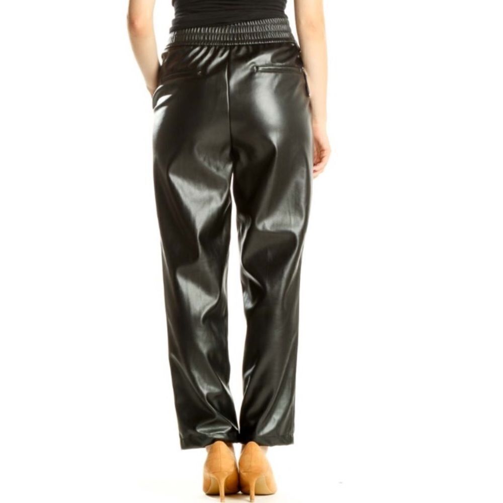 Maison d' Amelie Paris Faux‎ Leather Pull On Pants - Picture 2 of 11
